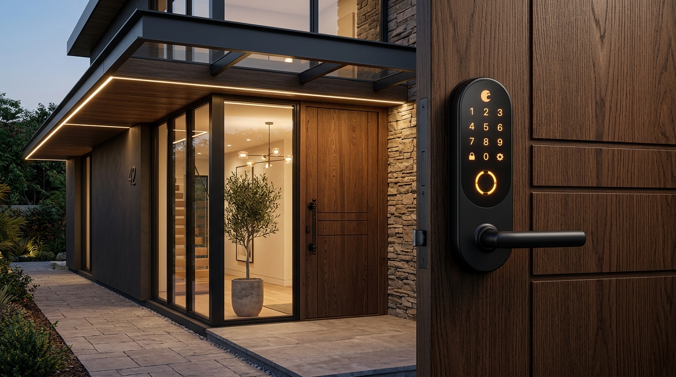 Instalação de Fechadura Digital Inteligente em Porta de Luxo - SanCo